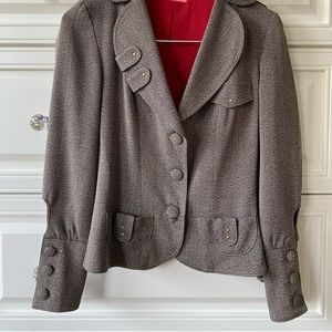 Falbala Suit with Blazer and Skirt